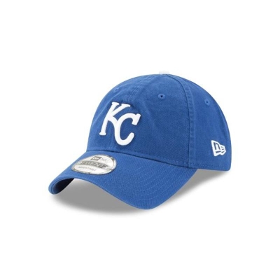 Blue Kansas City Royals Hat - New Era MLB Core Classic 9TWENTY Adjustable Caps USA2947150